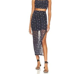 Free People Galaxy Corset Set in Night Sky Combo